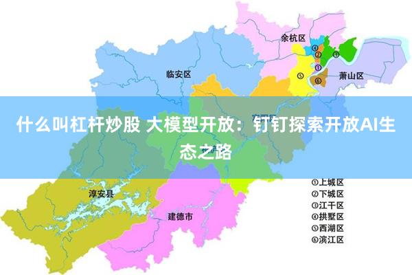 什么叫杠杆炒股 大模型开放：钉钉探索开放AI生态之路