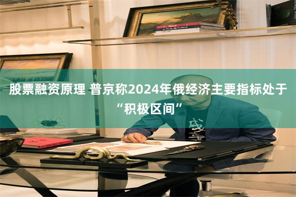 股票融资原理 普京称2024年俄经济主要指标处于“积极区间”